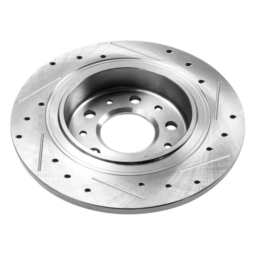 Rear Drilled Brake Rotor - S-800030 x2