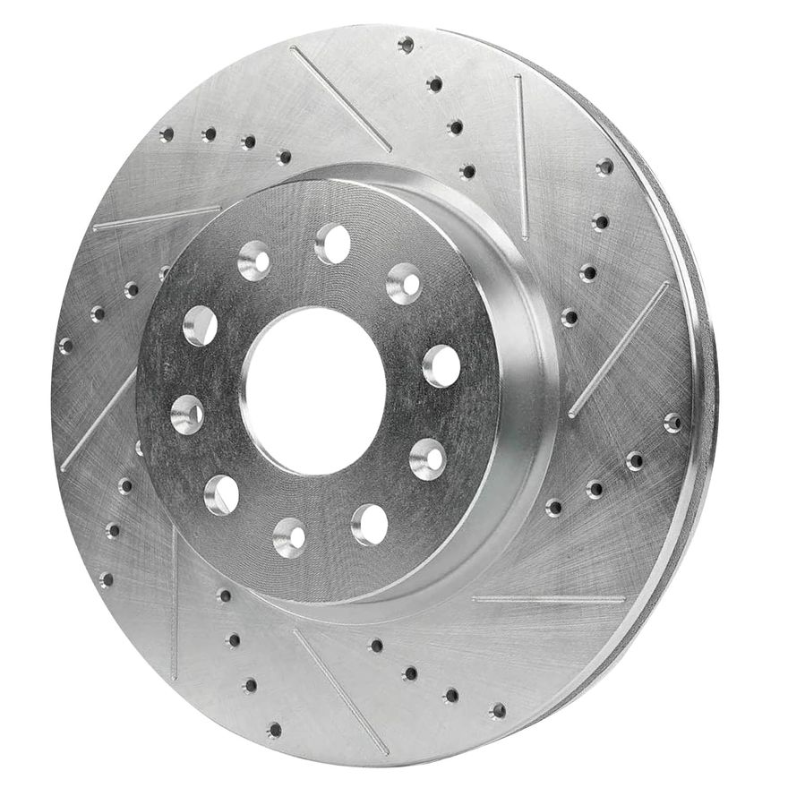 Front Drilled Disc Brake Rotor - S-800149 x2