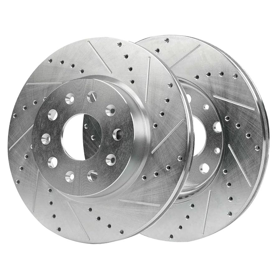 Front Drilled Disc Brake Rotor - S-800149 x2
