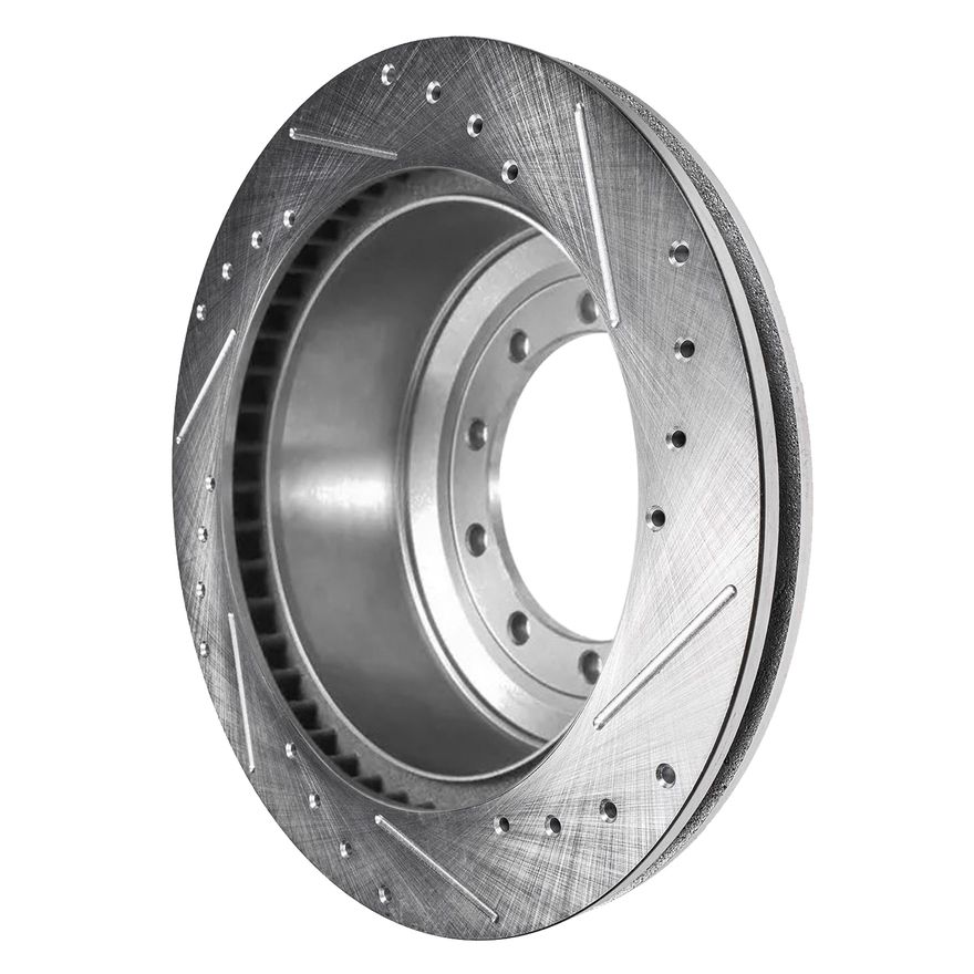 Rear Drilled Disc Brake Rotor - S-800182 x2