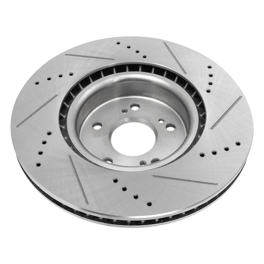 Front Drilled Disc Brake Rotor - S-800119 x2
