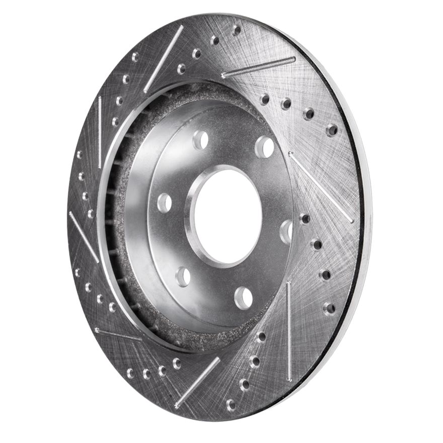 Rear Drilled Disc Brake Rotor - S-800245 x2