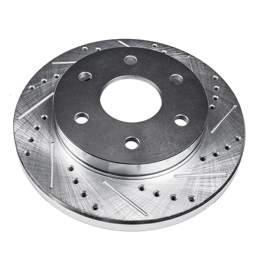 Rear Drilled Disc Brake Rotor - S-800245 x2