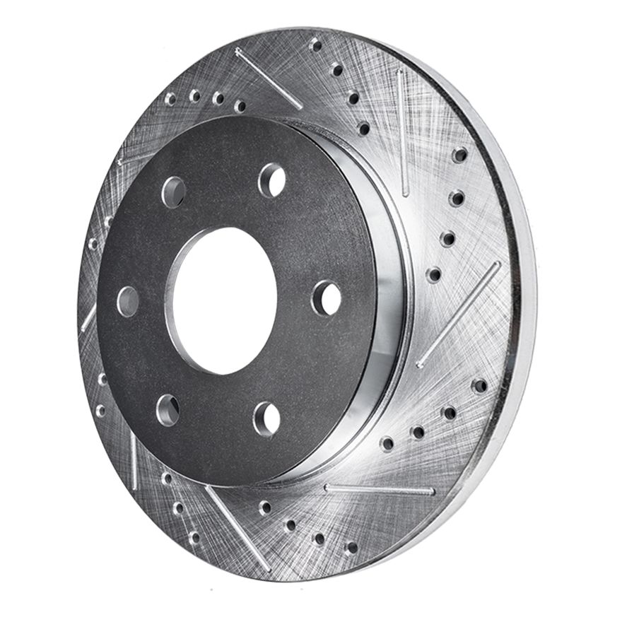 Rear Drilled Disc Brake Rotor - S-800245 x2