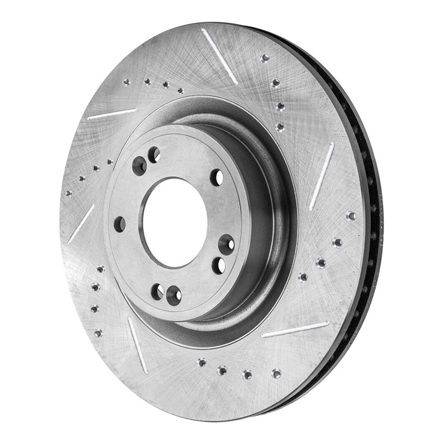 Front Drilled Brake Rotor - S-800276 x2
