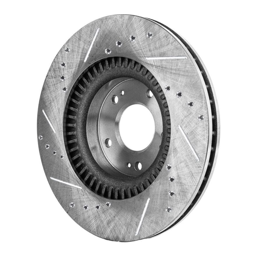 Front Drilled Brake Rotor - S-800276 x2