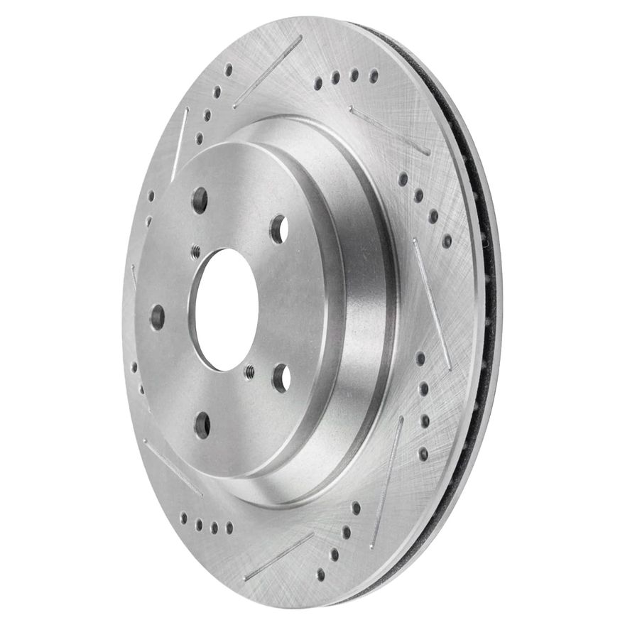 Rear Drilled Brake Rotor - S-800389 x2