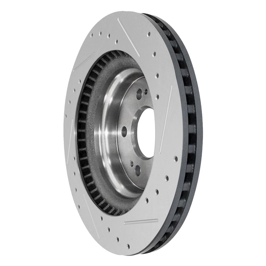 Front Drilled Brake Rotor - S-800309 x2