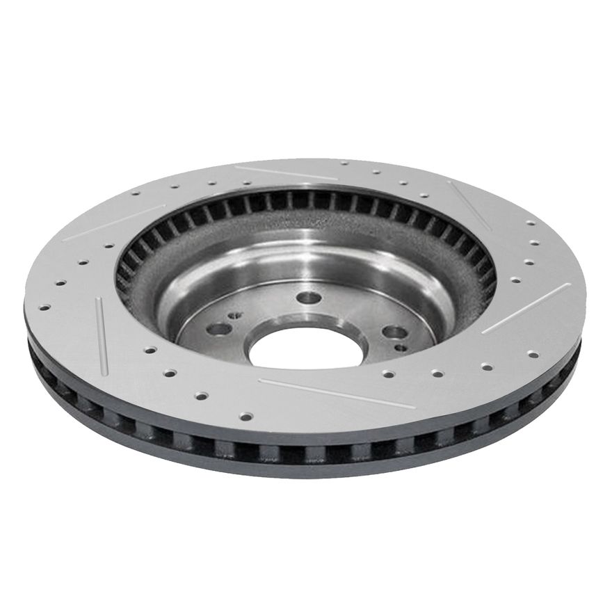 Front Drilled Brake Rotor - S-800309 x2