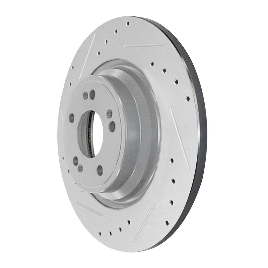 Rear Drilled Brake Rotor - S-800310 x2