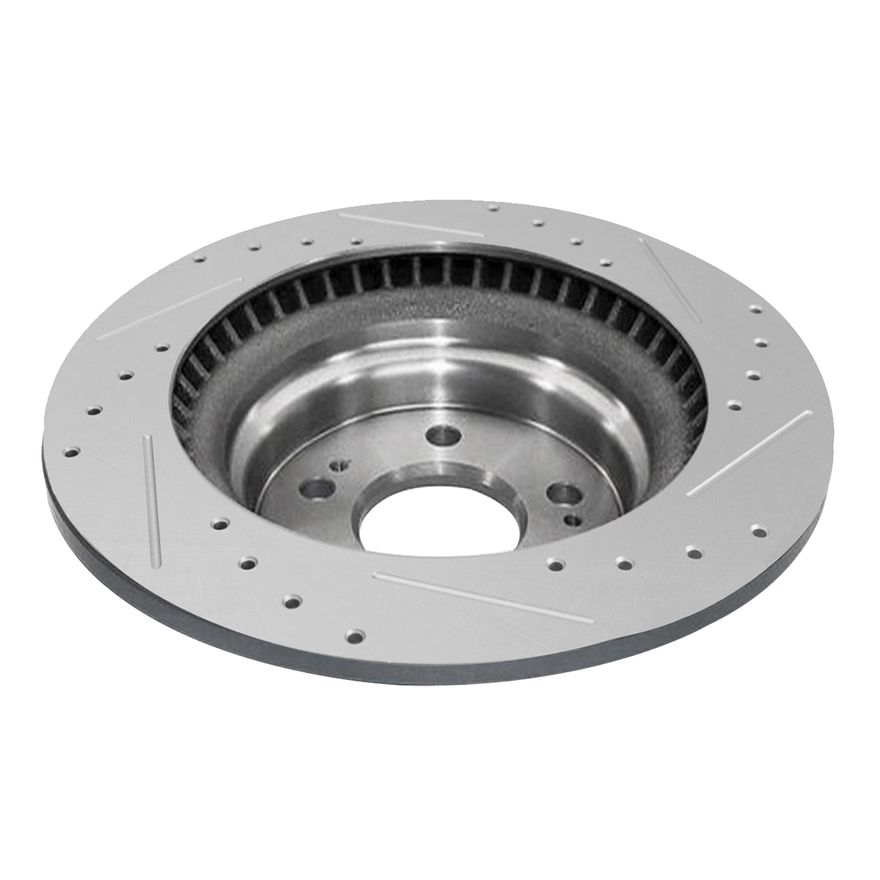 Rear Drilled Brake Rotor - S-800310 x2