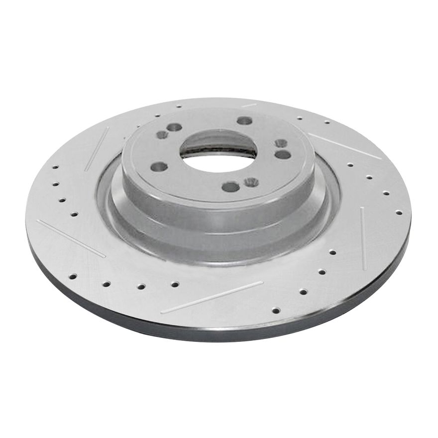 Rear Drilled Brake Rotor - S-800310 x2