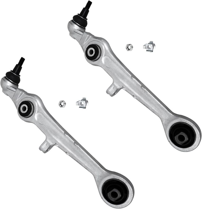 Pair Front Lower Ball Joints For VW Passat 2005-2015 - Bolt-On, OE Spec