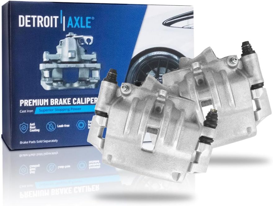 Pair Rear Brake Calipers (Remanufactured)