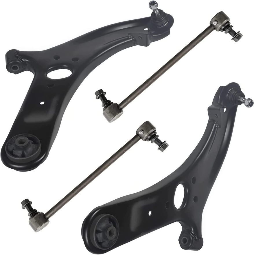 4pc Front Lower Control Arms Sway Bar Links Suspension Kit