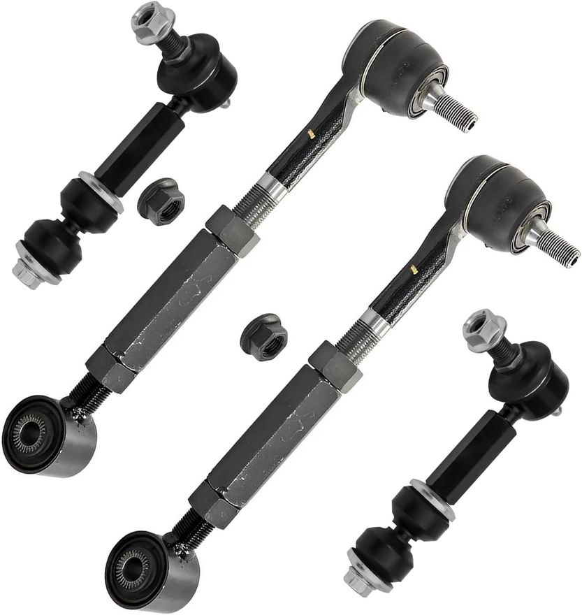 4pc Rear Lower Forward Control Arms Sway Bar Links Suspension Kit