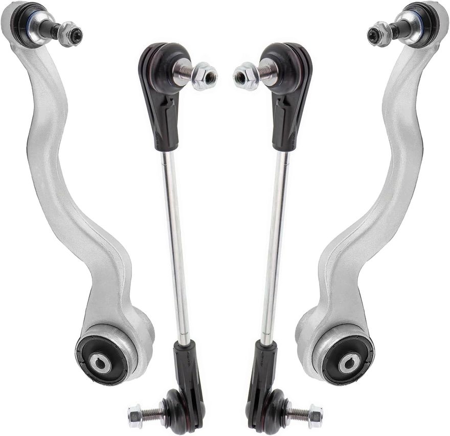 4pc Front Lower Forward Control Arms Sway Bar Links Suspension Kit