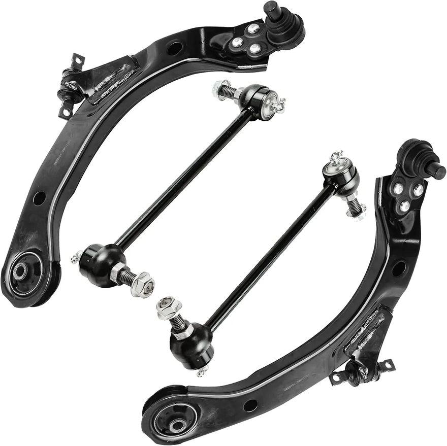 4pc Front Lower Control Arms Sway Bar Links Suspension Kit