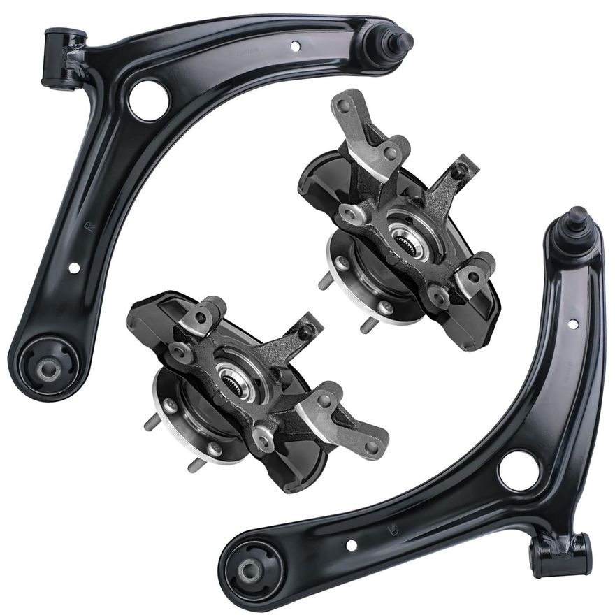 Main Image - Front Control Arms Knuckles Hubs