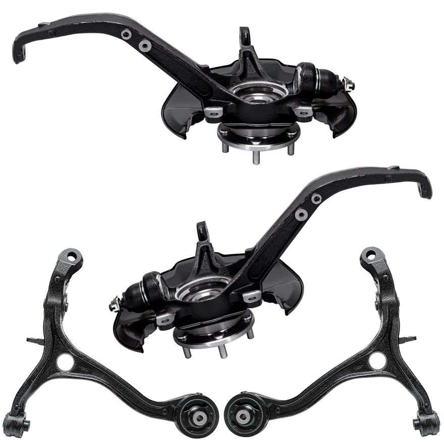 Main Image - Front Control Arms Knuckles Hubs