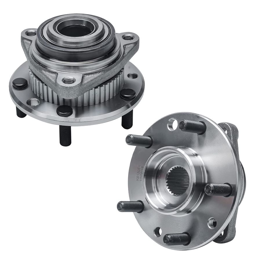 Front Wheel Hub and Bearings - 513061 x2