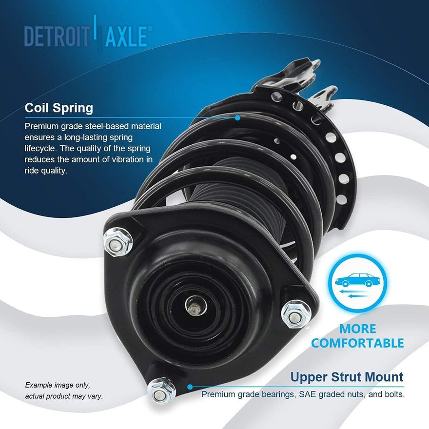 thumbnail image 2 of Detroit Axle Complete Suspension Kit – Front Struts, Rear Shocks, Sway Bar Links – For 2013-2017 Hyundai Elantra GT – 10 Yr Warranty 2 of 6