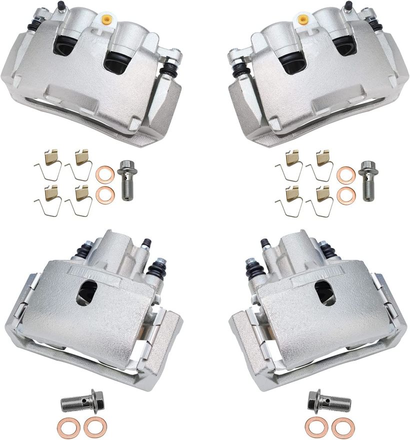 2009 Dodge Durango 4pc Front & Rear Brake Calipers Kit