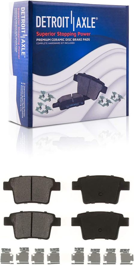 Rear Ceramic Brake Pads - P-1071 x2