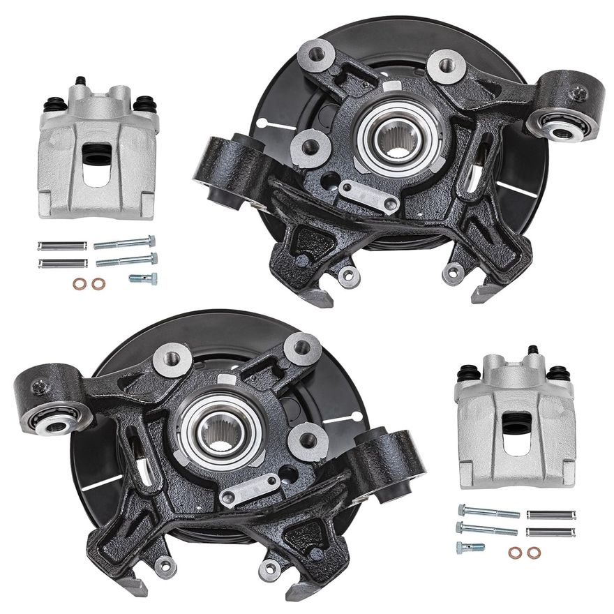 Main Image - Rear Disc Calipers Knuckles Hubs