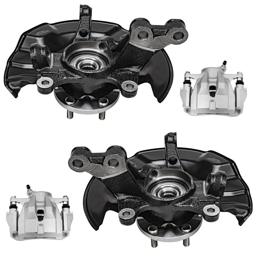 Main Image - Front Calipers Knuckles & Hubs