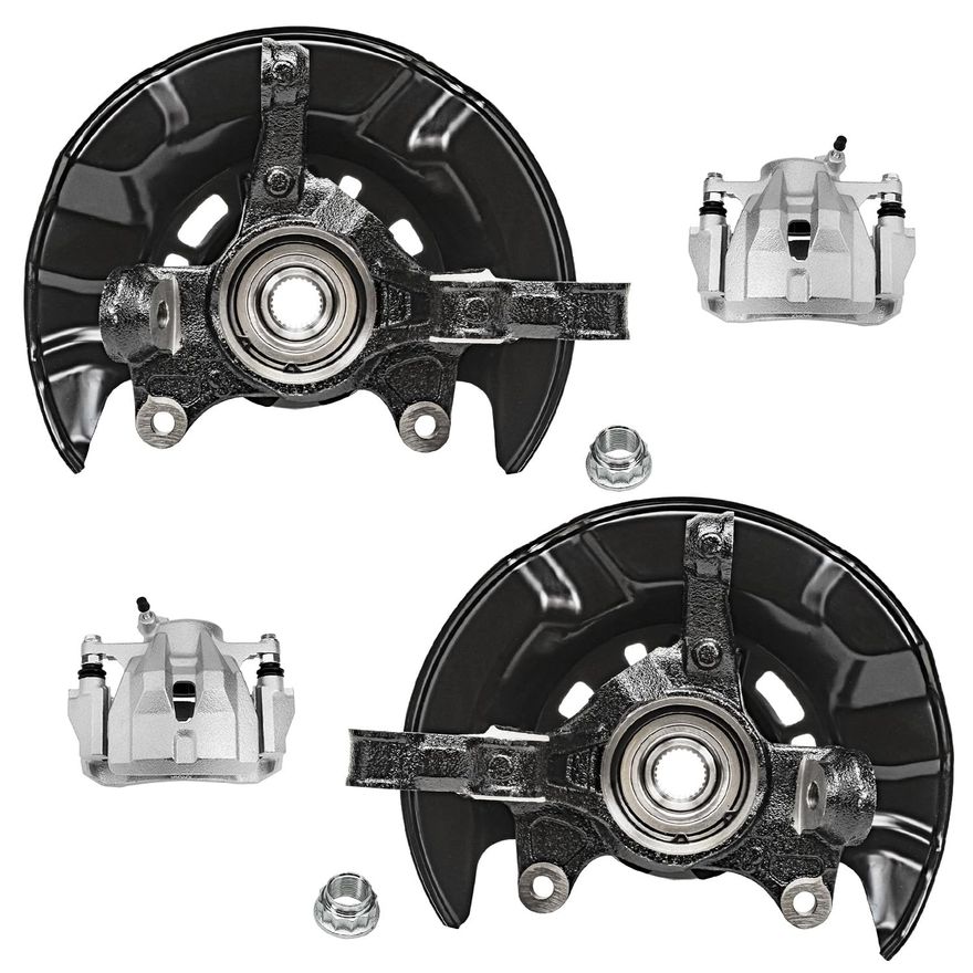 Main Image - Front Calipers Knuckles & Hubs