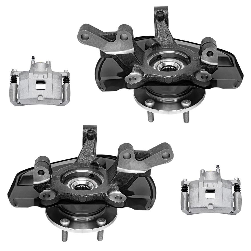 Main Image - Front Calipers Knuckles & Hubs