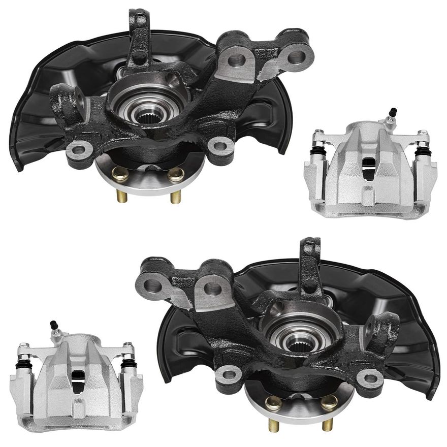 Main Image - Front Calipers Knuckles & Hubs