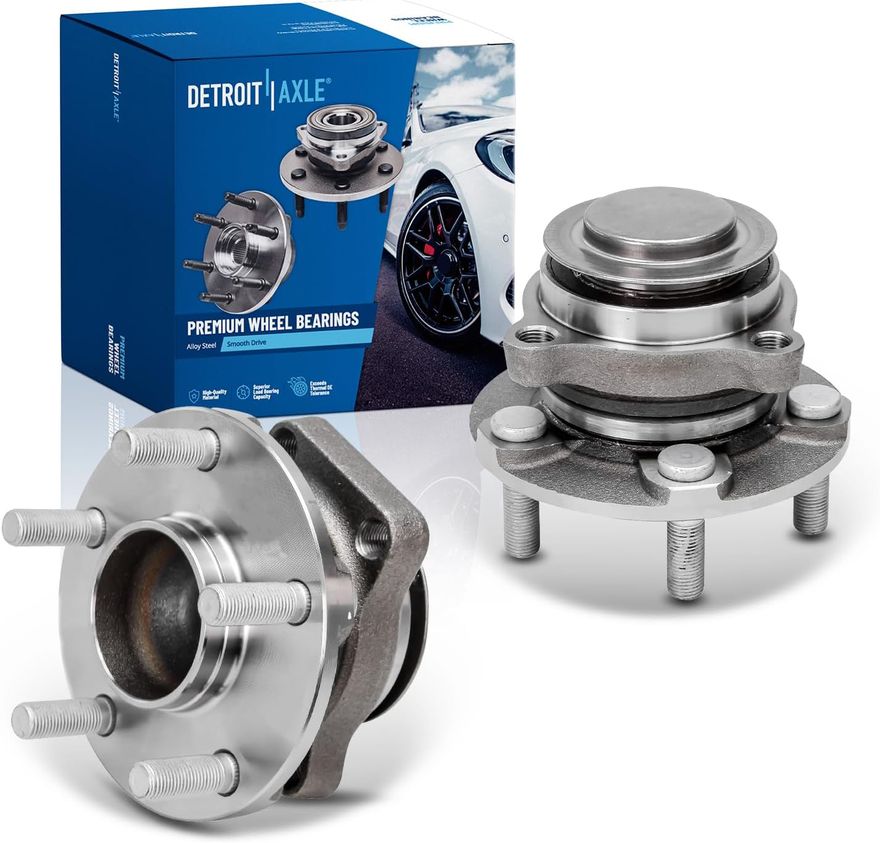 Front Wheel Hub and Bearing - BR930880 x2