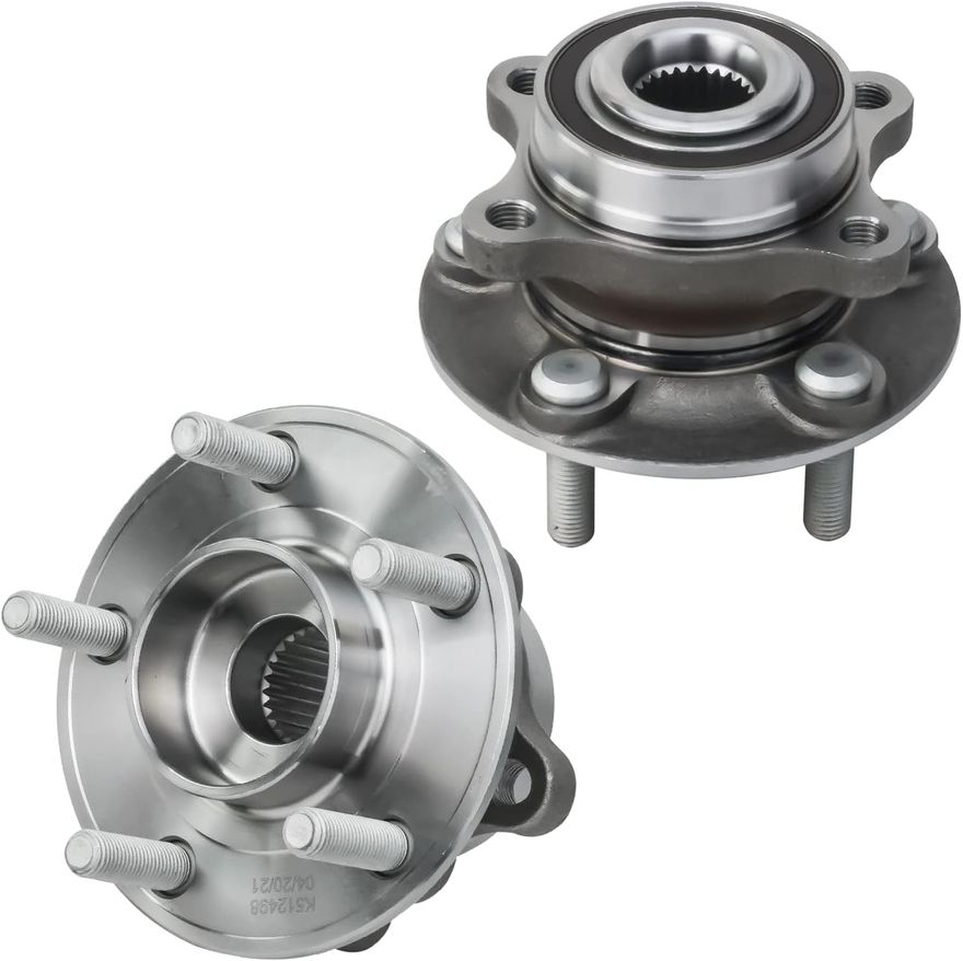 Front Wheel Hub Bearings - 512498 x2