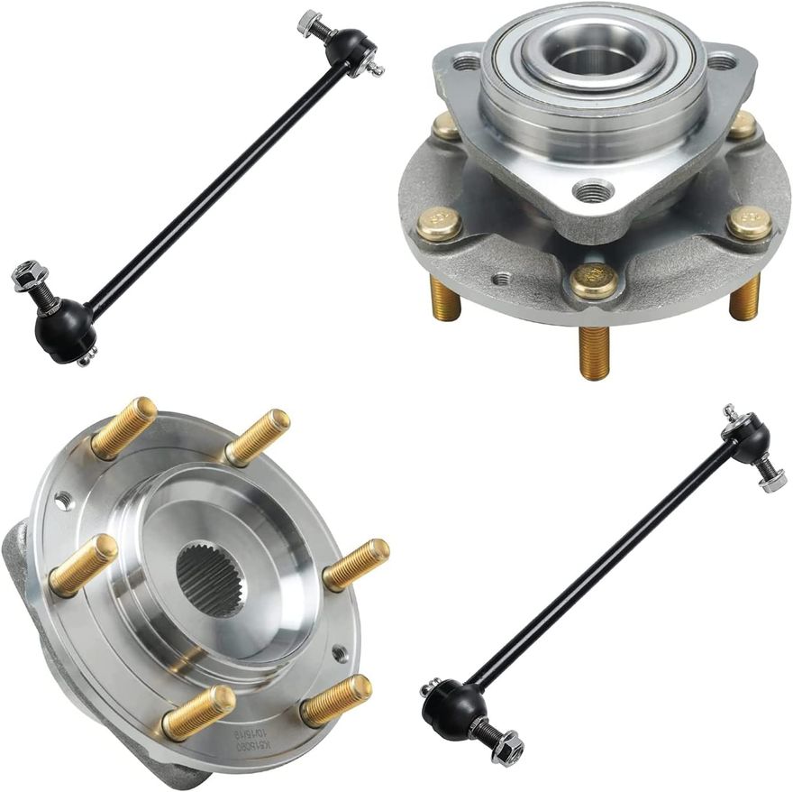 Main Image - Front Wheel Hub and Bearings