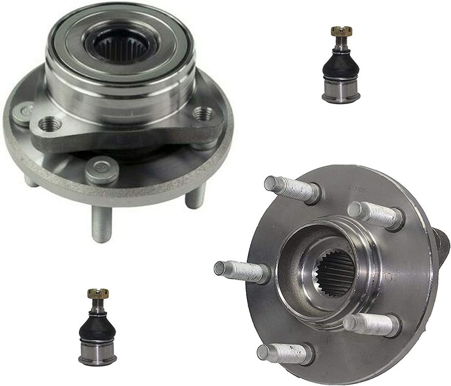 Main Image - Front Wheel Hub and Bearings