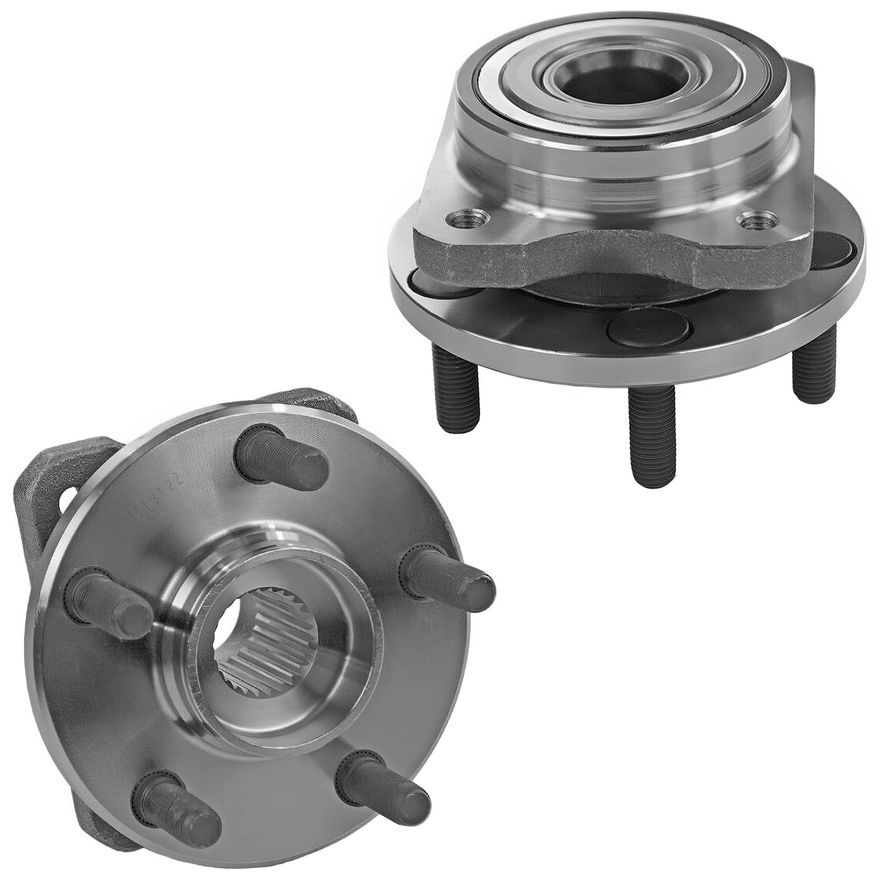 Front Wheel Hub and Bearings - 513122 x2