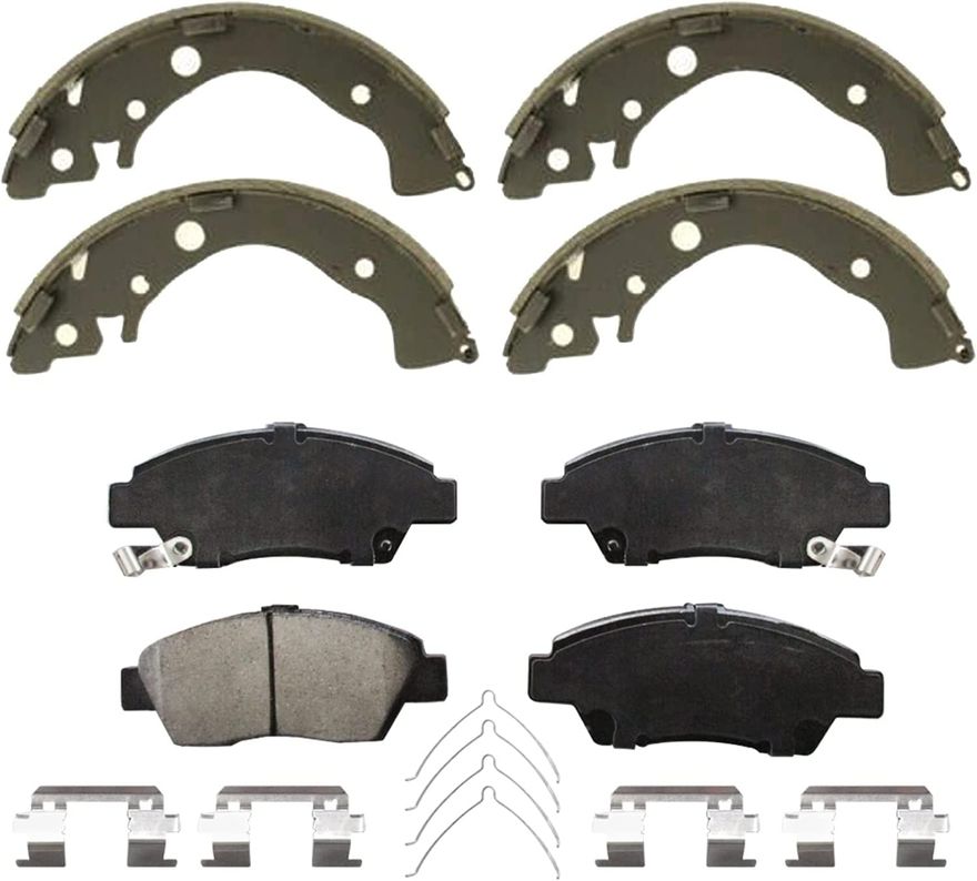 Main Image - Front & Rear Brake Pads Shoes