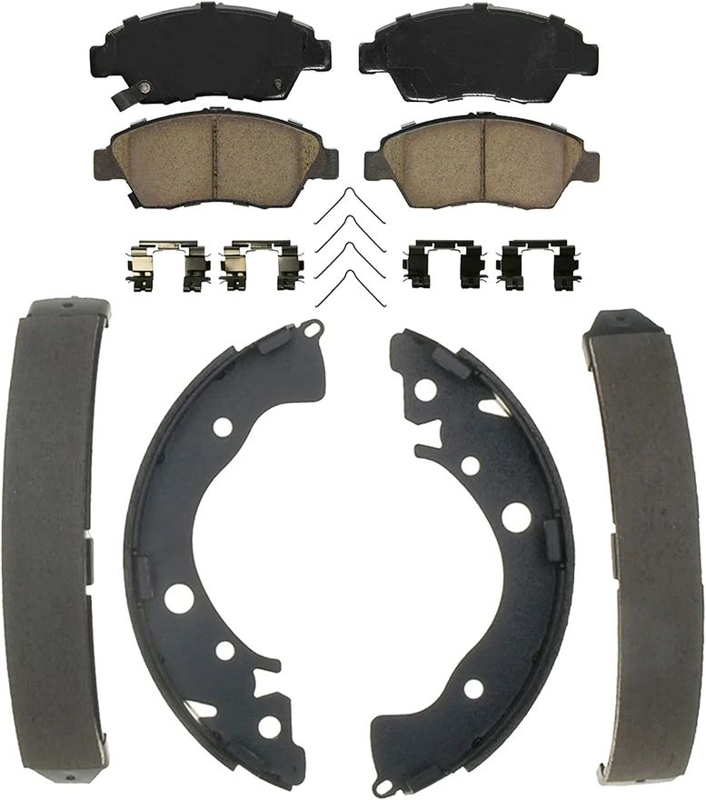 Main Image - Front & Rear Brake Pads Shoes