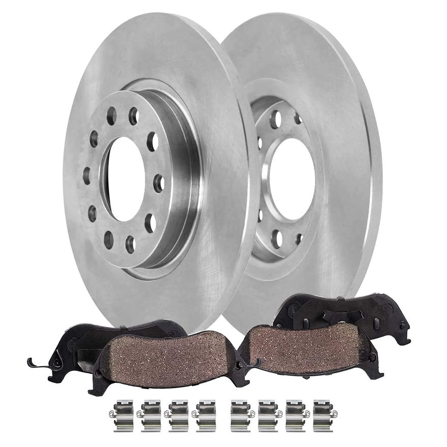Main Image - Rear Disc Rotors Brake Pads