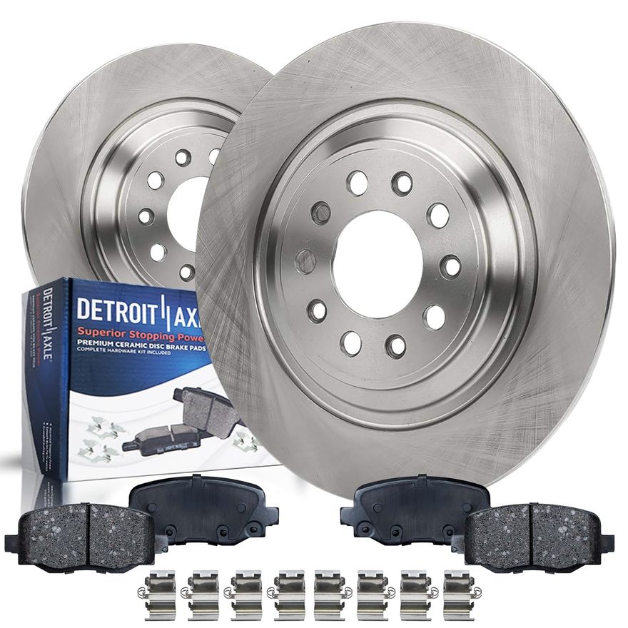 Main Image - Rear Disc Rotors Brake Pads