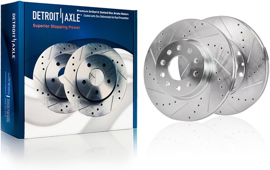 Rear Drilled Brake Rotor - S-800236 x2