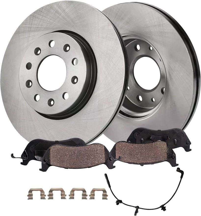 Main Image - Rear Disc Rotors Brake Pads