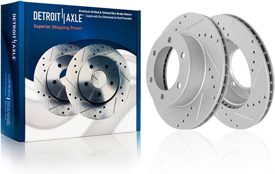 Rear Drilled Disc Brake Rotor - S-800303 x2