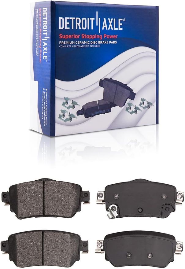 Rear Ceramic Brake Pad - P-1965 x2