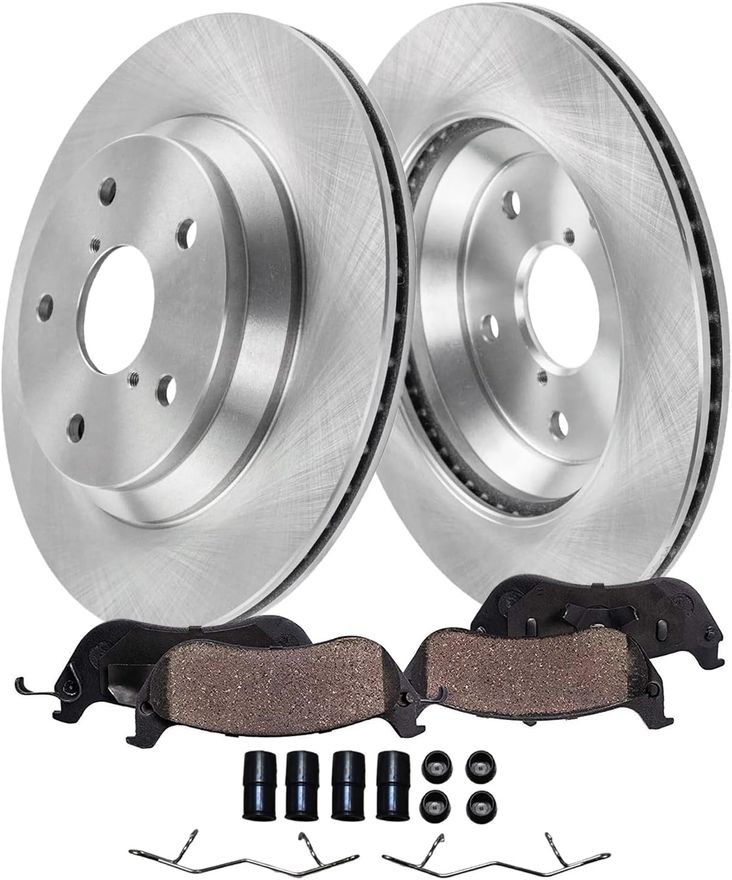 Main Image - Rear Disc Rotors Brake Pads