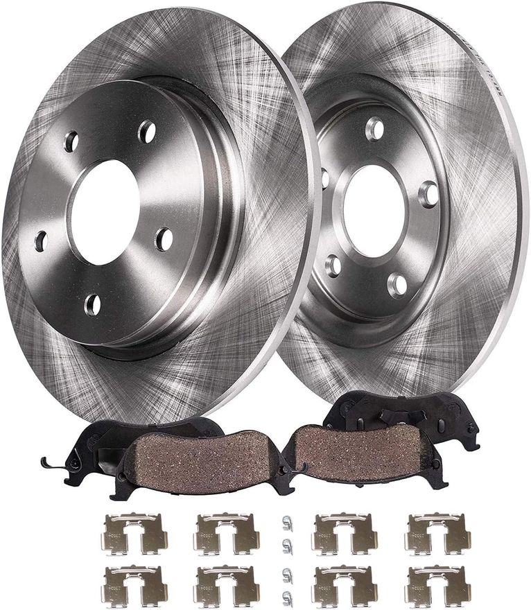 Main Image - Rear Disc Rotors Brake Pads