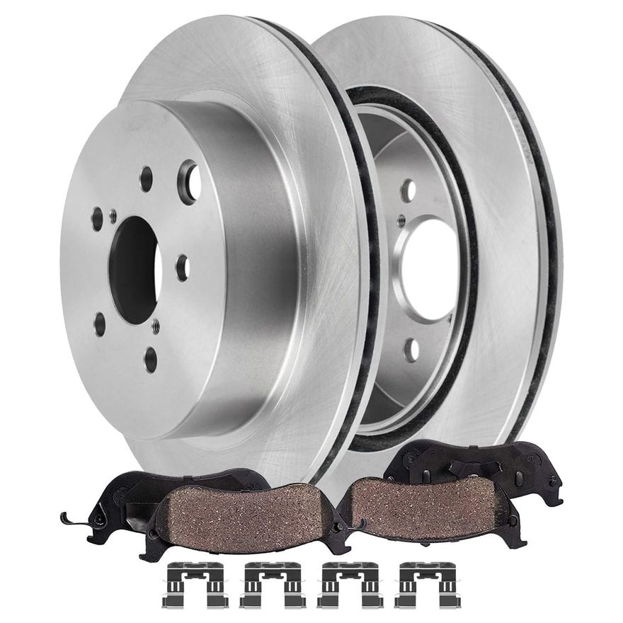 Main Image - Rear Disc Rotors Brake Pads