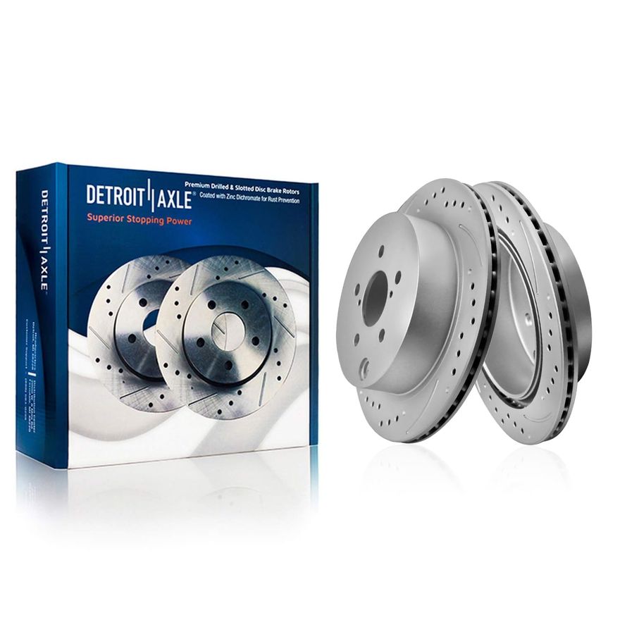 Rear Drilled Brake Rotor - S-800057 x2